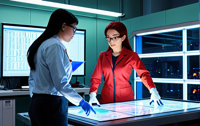 **

Prompt: "A dynamic scene from 'Tobot' featuring Lana, Dolly, and Professor Noh working together in a high-tech lab. Lana is analyzing data on a holographic screen, Dolly is showing her bravery by doing hard labor, and Professor Noh is overseeing the work, demonstrating her engineering expertise. Highlight their intelligence, strength, and teamwork, showcasing a diverse team of female heroes. Art style should be vibrant and animated, consistent with the 'Tobot' series."

**